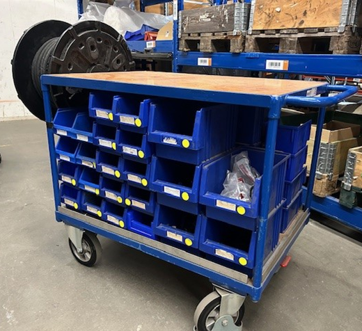 Beheerde magazijnwagen